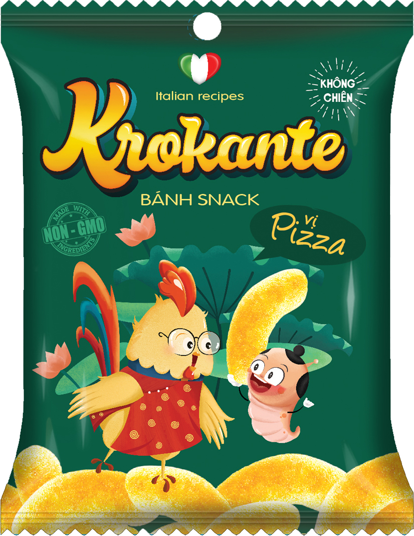 Snack Krokante vị pizza 16gr
