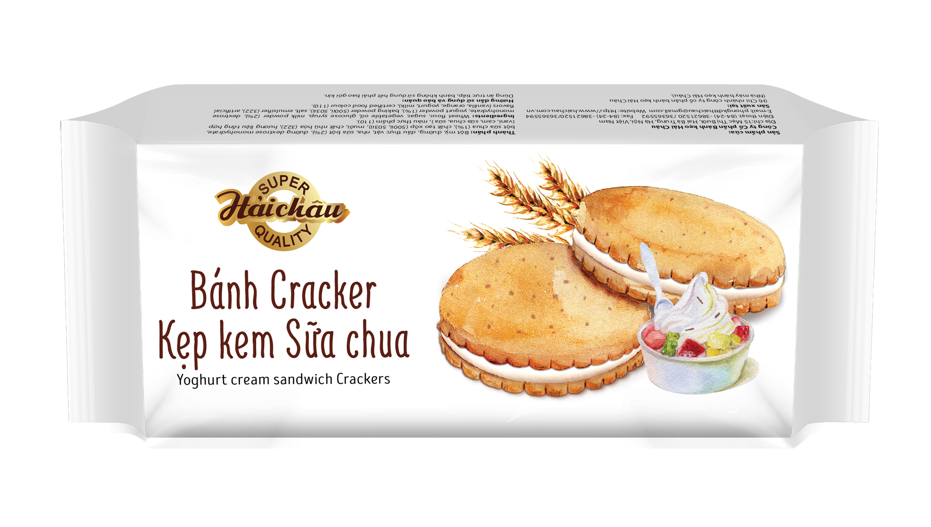 Yoghurt Cream sandwich crackers 80gr